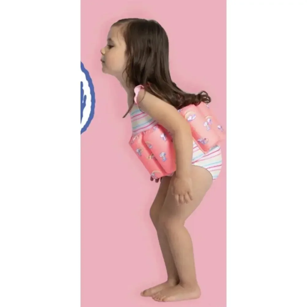 Sunuva Peanuts Snoopy Float Suit Swimsuit Swim Aid Baby Toddler Girls 1-2 Years